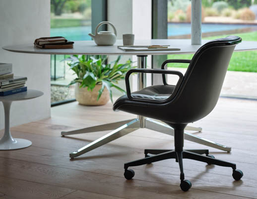 Florence Knoll Table Desk Pollock Executive chair