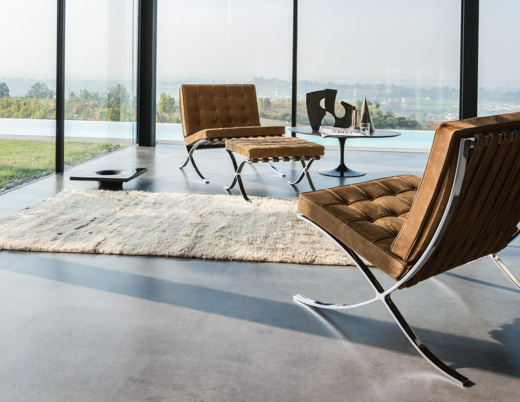 lounge area living room classics knollstudio residential residence home spinneybeck lucca leather