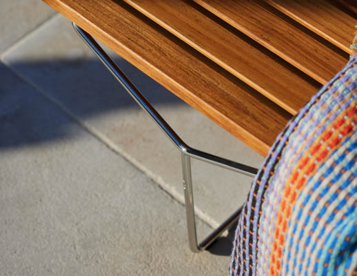 Bertoia Outdoor Bench details